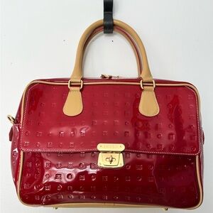 ARCADIA Handbag Italian Leather Purse-Excellent Used Condition/Removable strap